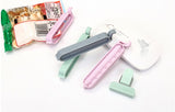 12Pcs/set Bag Clips Snack Fresh Food Storage Bag Sealer Kitchen Tool accessories Mini Vacuum Sealer Clamp Food Clip