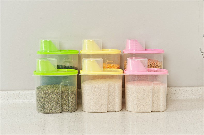 Sealed Cans Tank Plastic Food Storage Box Grain Container Kitchen Fresh Accessories Organizador Kitchen Tools