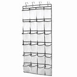 12/24Pocket Over the Door Shoe Organizer Hanging Organizers Space Saver Rack Hanging Storage Hanger