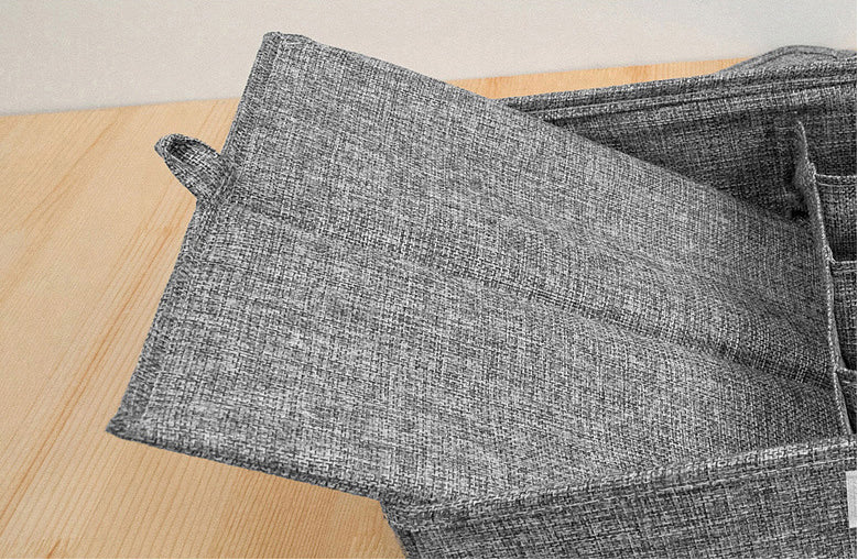 Washable Bra Underwear Storage Box With Cover linen Folding Cases Necktie Socks Underwear Clothing Organizer Container