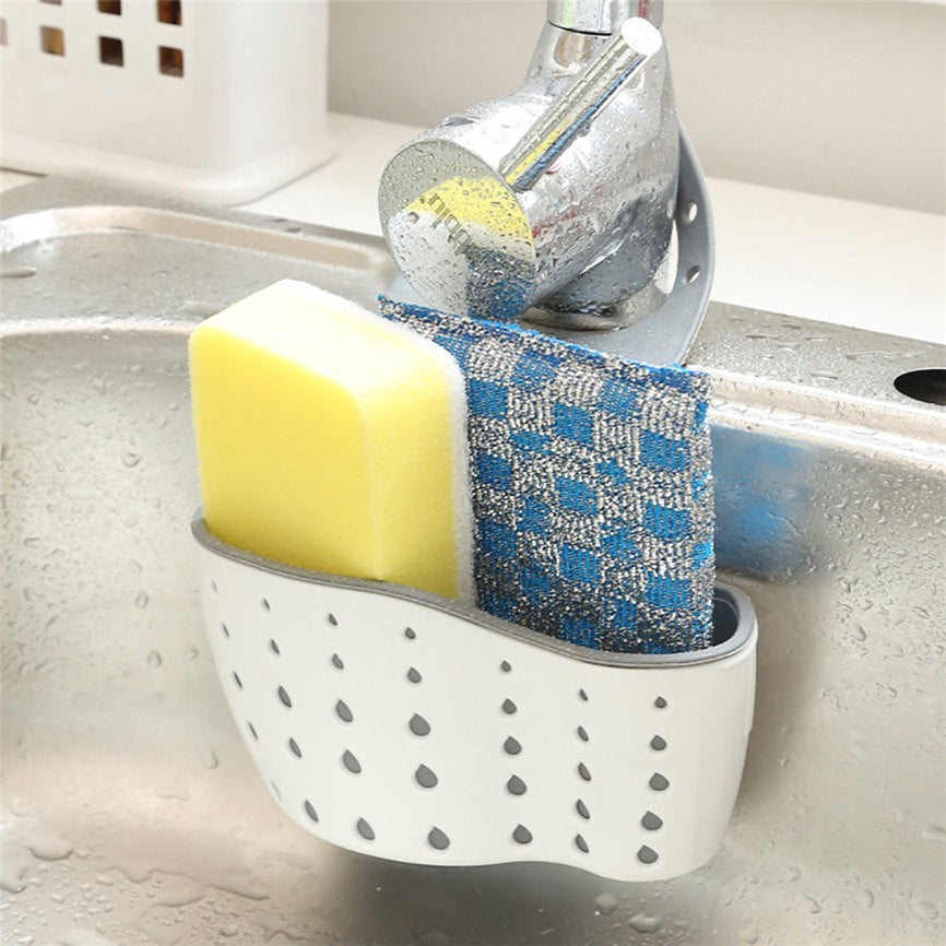 Sink Shelf Soap Sponge Drain Rack Bathroom Holder Kitchen Storage Suction Cup Kitchen Organizer Sink kitchen Accessories Wash