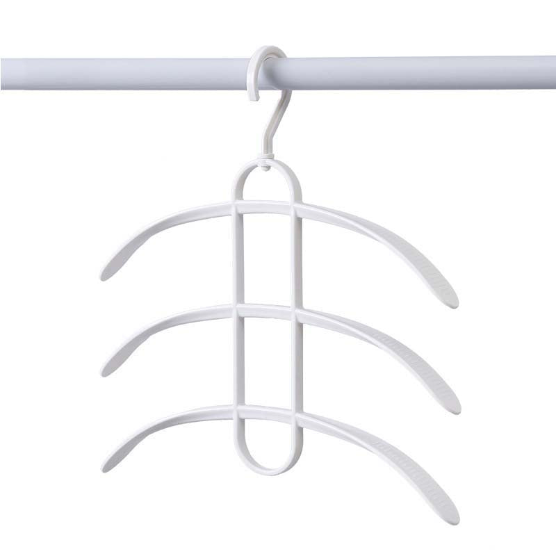 Multilayer Fish Bone Shape Stainless Steel Clothing Storage Racks Clothes Hanger Storage Holder Wardrobe Laundry Drying Rack