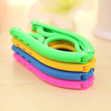 Portable Travel Hanger Non-Slip Plastic Foldable Cloth Rack Drying Clothespin Trouser Coat Towel Socks Storage Closet Organizer