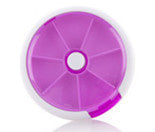New 7 Slots button rotary Pill Cases Jewelry candy box Storage Box Vitamin Medicine Pill Box Storage Case Container