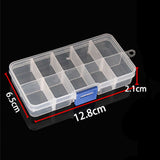 Practical Adjustable 10/15/24 Compartment Plastic Storage Box Jewelry Earring Bead Screw Holder Case Display Organizer Container