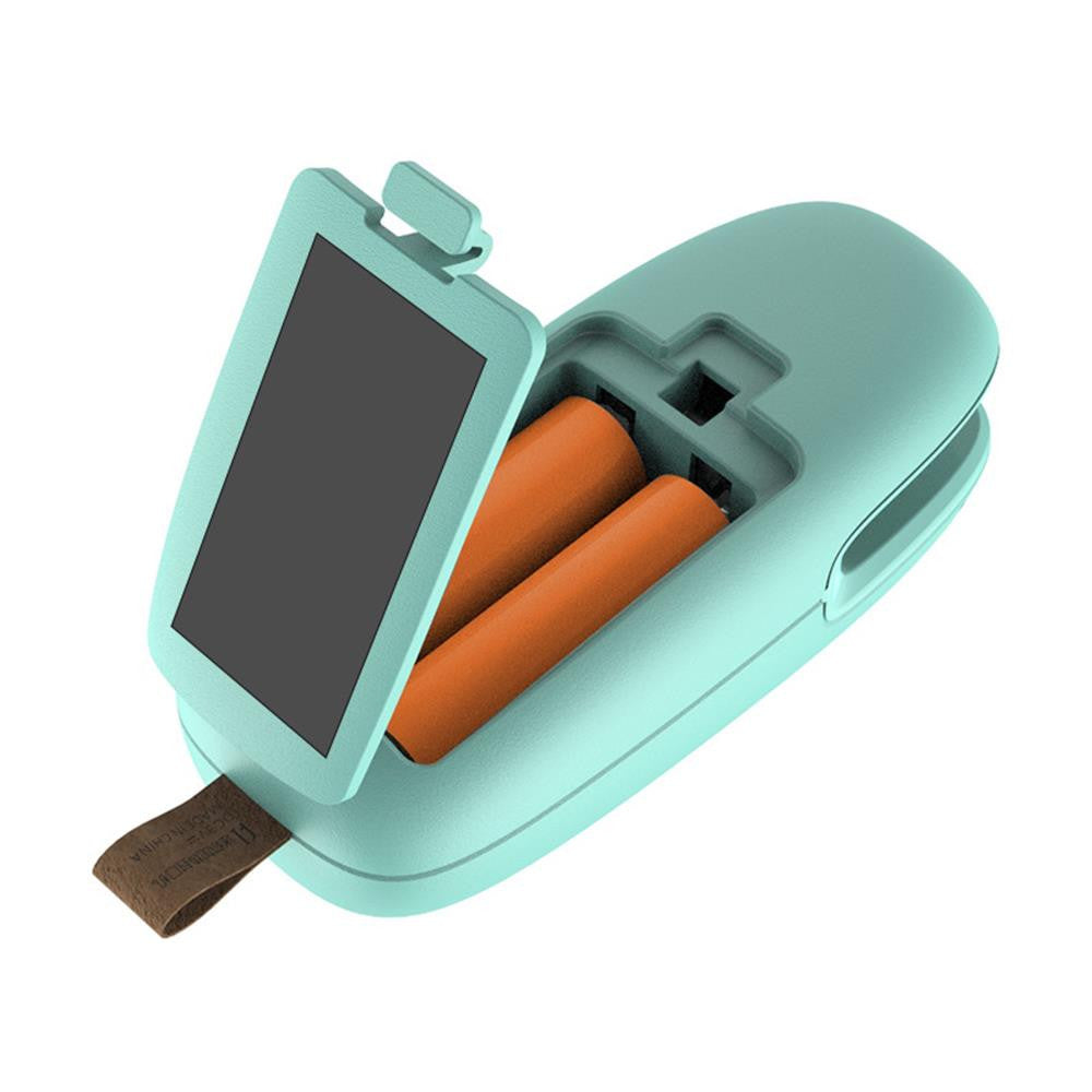 2 in1 Mini Portable Handheld Heat Sealer Useful Blue Plastic Sealing Bag Cutter Resealer Heat Sealing Machine Vacuum Packing