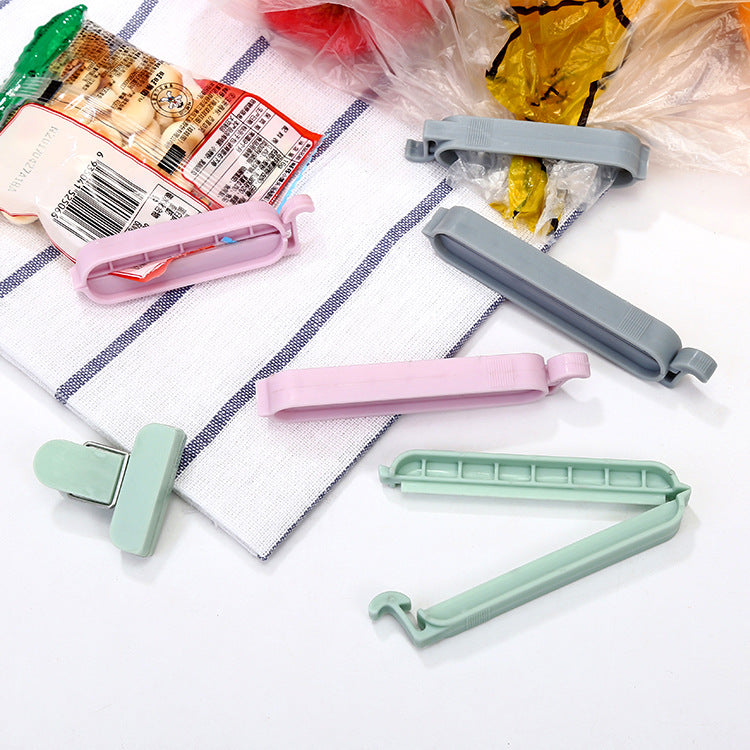 12Pcs/set Bag Clips Snack Fresh Food Storage Bag Sealer Kitchen Tool accessories Mini Vacuum Sealer Clamp Food Clip
