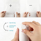 2 in1 Mini Portable Handheld Heat Sealer Useful Blue Plastic Sealing Bag Cutter Resealer Heat Sealing Machine Vacuum Packing