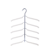 Multilayer Fish Bone Shape Stainless Steel Clothing Storage Racks Clothes Hanger Storage Holder Wardrobe Laundry Drying Rack