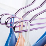 5 Pcs New Thicker Aluminum Alloy Drying Racks Home Seamless Hanger Anti-slip Clothing Hanger Anti-rust Windproof Clothes Rack