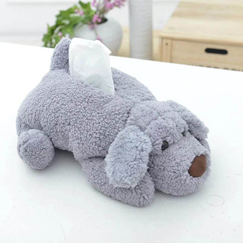 AsyPets Novelty Napkin Holder Cute Teddy Plush Doll Tissue Box Cover Dispenser