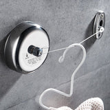 Portable Stainless Steel Retractable Clothesline Indoor Outdoor Laundry Hanger Clothes Dryer Organiser Clothes Drying Rack Rope