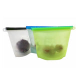 Reusable Silicone Vacuum Seal Food Fresh Bag Fruit Meat Milk Storage Containers Refrigerator Bag Kitchen Organizer
