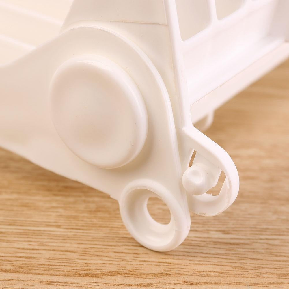 Kitchen Foldable Dish Plate Drying Rack Organizer Drainer Plastic Storage Holder