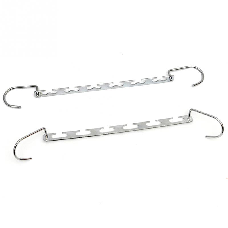 1Pcs 37cm Multifunctional Space Saving Metal Hangers with Hook Magic 6 Hole Clothes Closet Organizer Iron Clothes Drying Rack