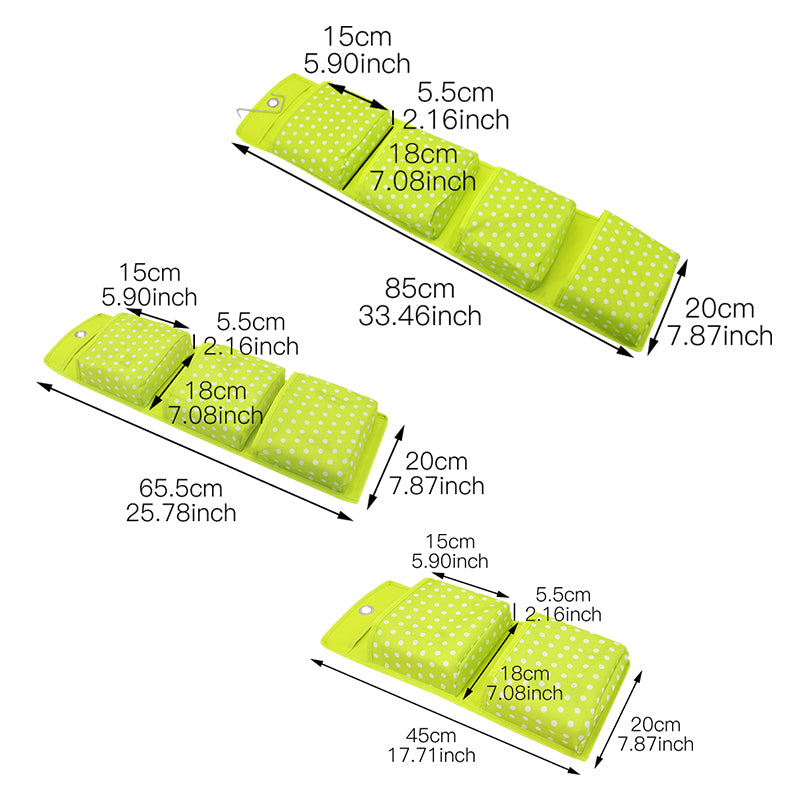 Large Pocket Dot Oxford Cloth Storage Bag Wall Door Hanging Storage Bag Sundries Storage Organizers