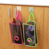 kitchen garbage bags hanging storage mesh bag convenient extraction storage bag organizer