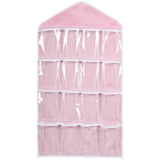 16 Pockets 78*42cm Household Clear Hanging Bag Socks Bra Underwear Rack Hanger Storage Organizer Wardrobe New