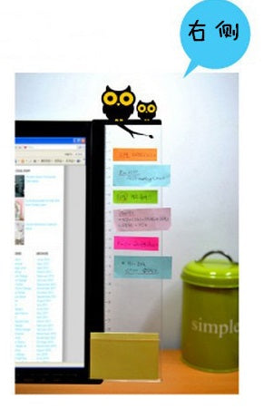 New Computer Display Screen Sticker Acrylic Adhesive Sticky Notes with Charging Hole Phone Holder Bookmark Notes Message Board