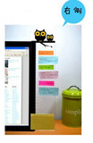New Computer Display Screen Sticker Acrylic Adhesive Sticky Notes with Charging Hole Phone Holder Bookmark Notes Message Board