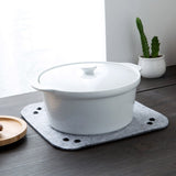 1PC Fabric Felt Desktop Sundries Storage Tray Wearable and Durable Foldable use for Office Livingroom Coffee Table Storage Items