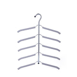 Multilayer Fish Bone Shape Stainless Steel Clothing Storage Racks Clothes Hanger Storage Holder Wardrobe Laundry Drying Rack