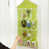 16 Pockets 78*42cm Household Clear Hanging Bag Socks Bra Underwear Rack Hanger Storage Organizer Wardrobe New