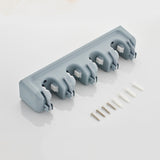 Kitchen Organizer Mop Holder 5/4/3 Position Brush Broom Hanger Storage Rack Household Mop Brush Hanger Kitchen Gadgets