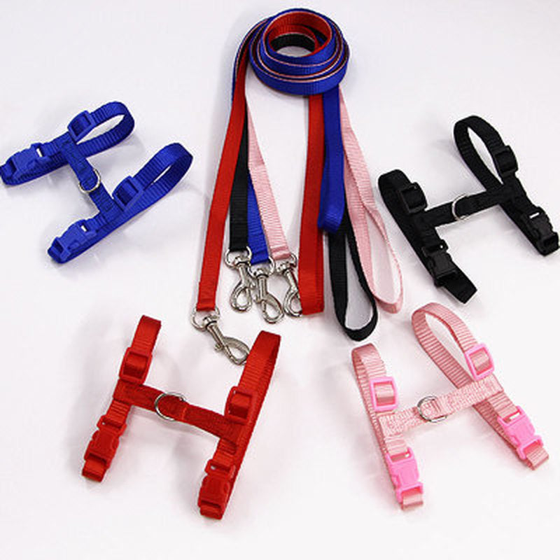 Hot Sale 4 Colors Nylon Products For Pet Cat Harness And Leash Adjustable Pet Traction Harness Belt Cat Kitten Halter Collar Cat