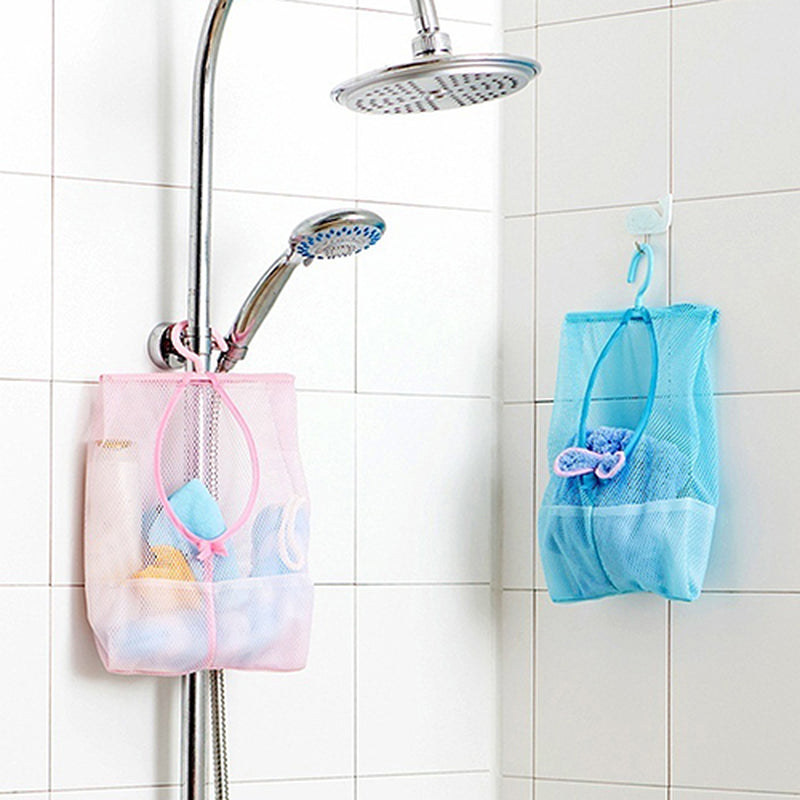 Kitchen Bathroom Wardrobe Underwear Socks Sundries Storage Hook Hanging Multipurpose Mesh Bag Reusable Grocery Organizer