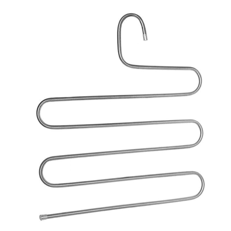 Multilayer Fish Bone Shape Stainless Steel Clothing Storage Racks Clothes Hanger Storage Holder Wardrobe Laundry Drying Rack