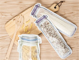 Bottle shape storage Clear Bag Plastic Baggy Grip Self Seal Resealable Reclosable Zip Lock Bag For Home Sundries Storages