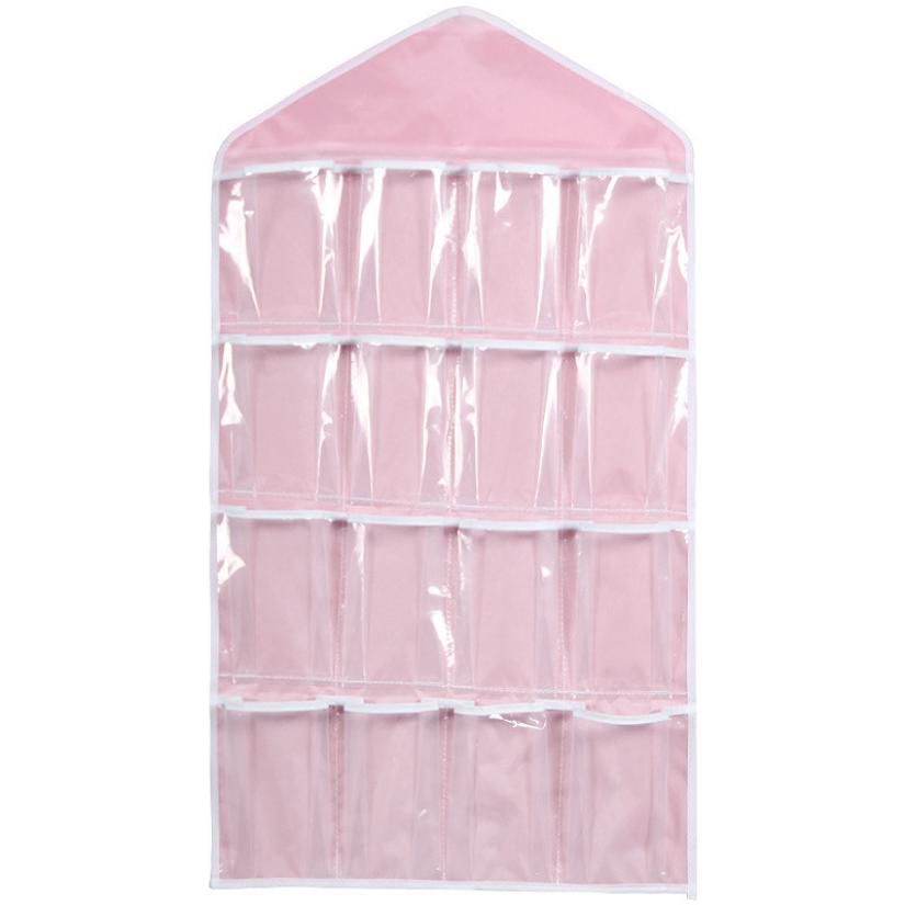 16 Pockets 78*42cm Household Clear Hanging Bag Socks Bra Underwear Rack Hanger Storage Organizer Wardrobe New