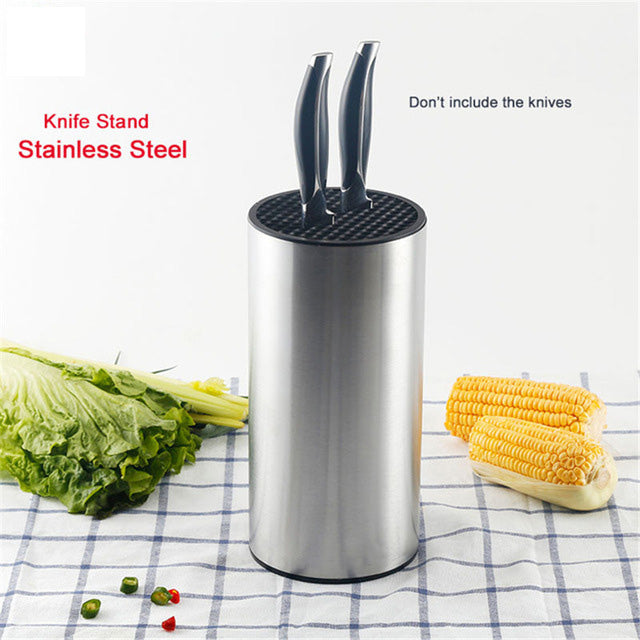 23*11.2*11.2cm Universal Stainless Steel Knife Holder knife block knife stand for knives kitchen accessories product for kitchen