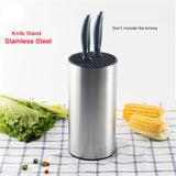 23*11.2*11.2cm Universal Stainless Steel Knife Holder knife block knife stand for knives kitchen accessories product for kitchen