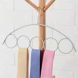 Shawl Scarf Hanger Belt Tie 5 Ring Rack Organizer Holder Hook Display Hanger 41*23cm Dropshipping Aug#1