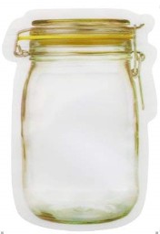 Bottle shape storage Clear Bag Plastic Baggy Grip Self Seal Resealable Reclosable Zip Lock Bag For Home Sundries Storages