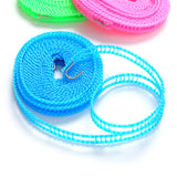 Outdoor Windproof Clothesline Travel Retractable Rope Washing Line, Outdoor Camping Drying Clothes Hanger Rack Line 5M/3M Long