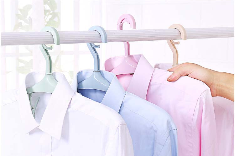 Plastic Portable Bathrooms Cloth Hanger Rack with Detachable clips Clothespin Clothes Hangers Socks Underwear drying Clips