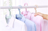 Plastic Portable Bathrooms Cloth Hanger Rack with Detachable clips Clothespin Clothes Hangers Socks Underwear drying Clips