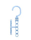 Hoomall 5Circle Plastic Drying Laundry Clothes Hanger Organizer Multilayer Windproof Holder Buckle Household Anti-Slip Hook Clip