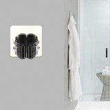 Multifunctional Traceless Sucker Hook Mop Holder Wall Mounted Kitchen Bathroom Suction Cup Rag/Broom/Mop Rack Storage Holder