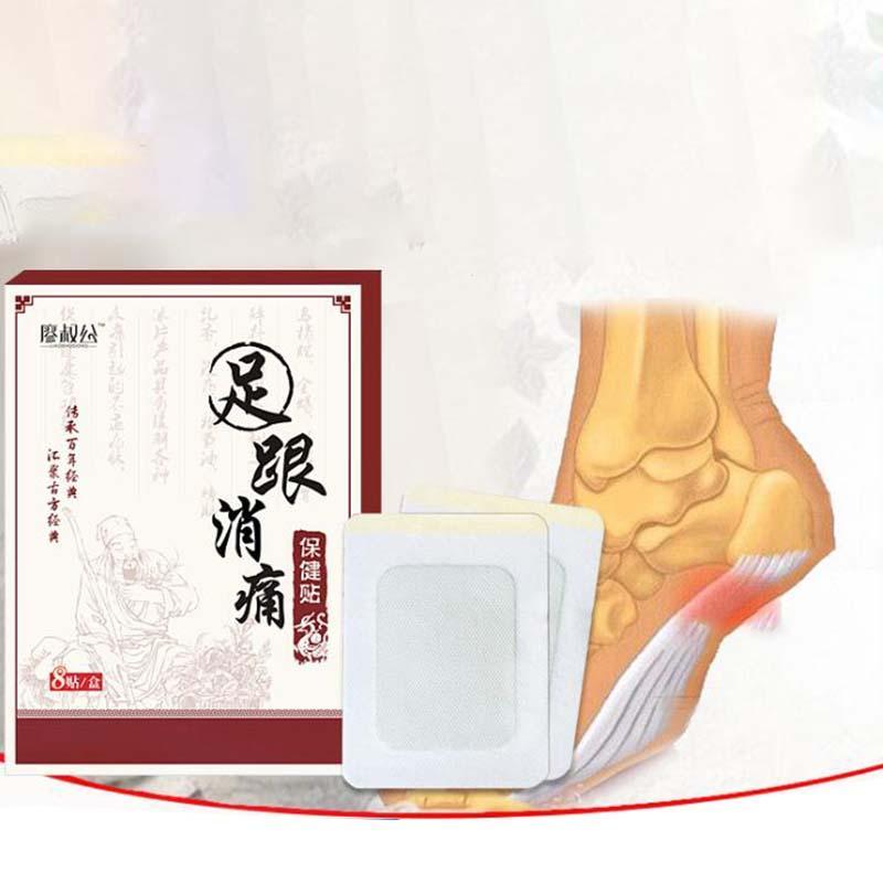 8pcs/bag Heel Pain Plaster Pain Relief Patch Herbal bone spurs achilles tendonitis Patch Foot Care Treatment Patches