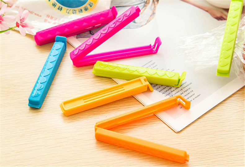 Sealing clip 5pcs/lot Printing large Korean love freshness seal clip Food sealing clip 5 installed Bag clip 11*1.4cm 5g
