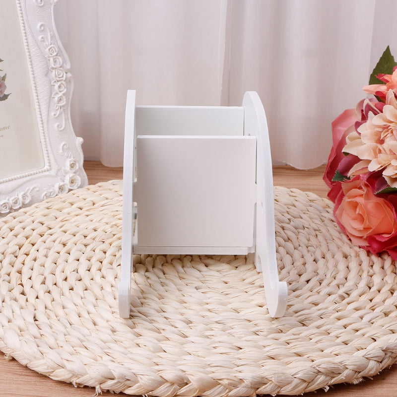 Home Office Desktop Elephant Wood Box Sundries Organizer Stationery Pencil Holder Phone Holder Pen Bracket Stand Storage Rack