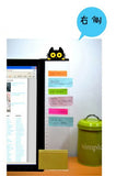New Computer Display Screen Sticker Acrylic Adhesive Sticky Notes with Charging Hole Phone Holder Bookmark Notes Message Board