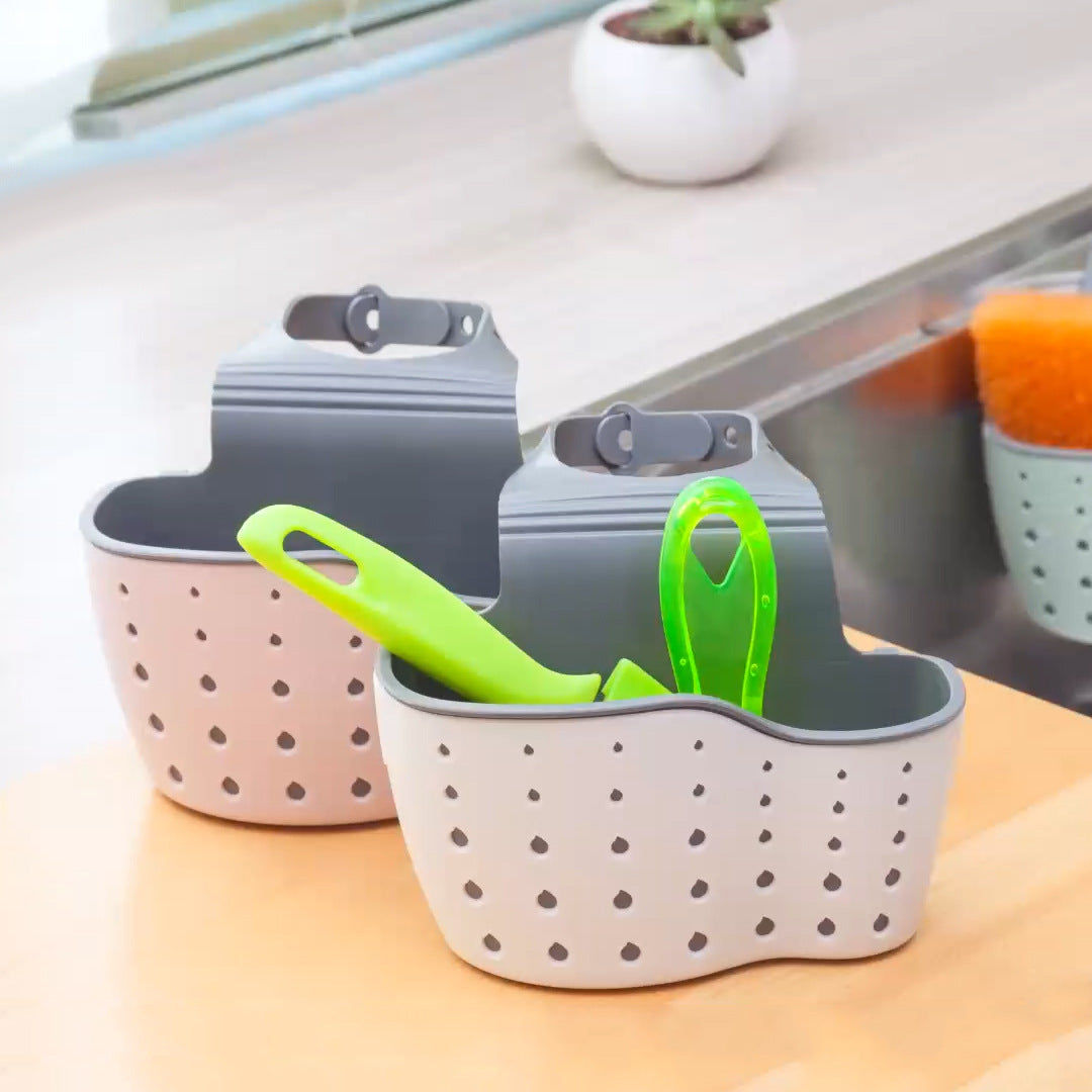 Sink Shelf Soap Sponge Drain Rack Bathroom Holder Kitchen Storage Suction Cup Kitchen Organizer Sink kitchen Accessories Wash