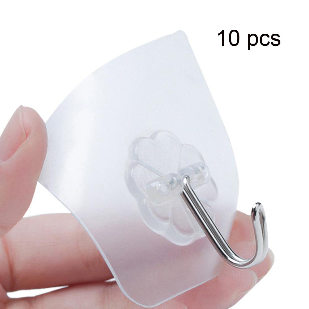 1/5/10 Pcs Strong Home Kitchen Hooks Transparent Suction Cup Sucker Wall Hooks Hanger For Kitchen Bathroom Wholesale Price