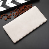 Frosted retro wallet thin button wallet High quality PU leather clutch genuine multi-function zipper buckle men's purse