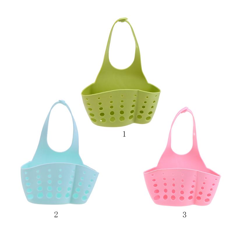 Kitchen Organizer Sponge Drain Holder Plastic Sponge Storage Rack Basket Wash Cloth Shelf Bathroom Soap Organizer